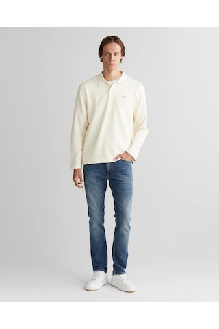 Gant 2425338t Erkek Polo Tişört Krem