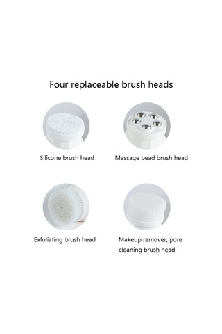 Sones Çok Fonksiyonlu Yüz Temizleme Makinesi Güzellik Masajı Silikon Yüz Temizleme Makinesi Yeşil