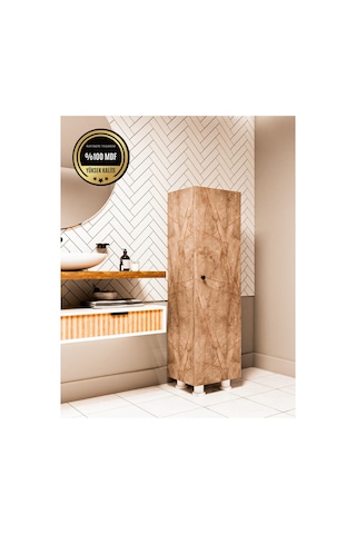 Elox Banyo Dolabı Raflı Farklı Tasarım Gri