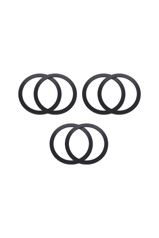 Coofbe 6adet Tüm Telefonlara Uyumlu 0.4mm Ultra İnce Yapışkanlı Mgsafe Uyumlu Mıknatıslı Metal Halka