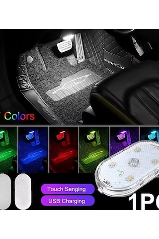 7 Renk Modlu Dokunmatik Sensörlü Mini Led Lamba