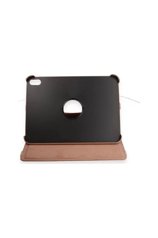 Apple İpad Uyumlu 2025 10.9 10.nesil A16 Kılıf 360 Tablet Deri Kılıf - Rose Gold