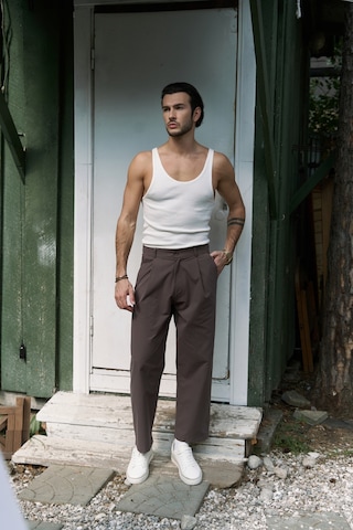 Sergio Düğmeli Kahve Erkek Pantolon Kahve