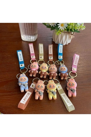 Novahub Labubu Mini Koyun Anahtarlık, Sevimli Öğrenci Sırt Çantası Kolye, Zarif Küçük He 2, Pvc Materyal, Çocuklar İçin Uygun