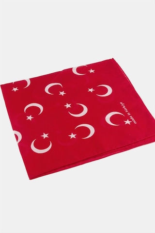 Gld-spt- Ay Yıldız Desenli Bandana 50x50-kırmızı Çok Renkli