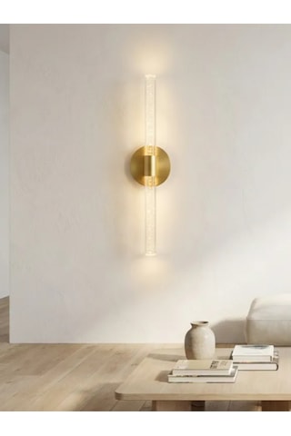 Bhbackhome Bubbleflux Large Şık Tasarım Modern Ledli Aplik 51 Cm Gold Pilli Altın
