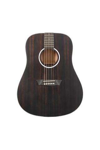 Washburn Dfed Deep Forest Ebony Akustik Gitar Profesyonel - Dreadnought Kasa Egzotik Abanoz Üst Kapak, Okoume Arka Ve Yanlar, Mat Bitiş, Derin Ve Sıcak Ton Ölçüler: 648 Mm Skala Uzunluğu