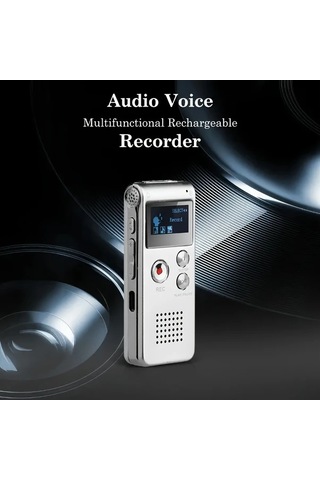 Willowhaven Gümüş 8gb Usb Şarjlı 650 Saat Kayıt Kapasiteli Taşınabilir Ses Kayıt Cihazı