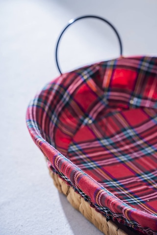 Rustika Nomia Hasır Oval Ekmek Sepeti - 32 Cm Renkli