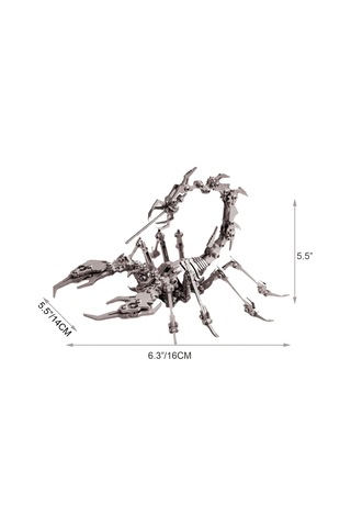 3d Metal Akrep Modeli Mekanik Tasarım, Premium Masaüstü Dekor & Koleksiyon Figürü