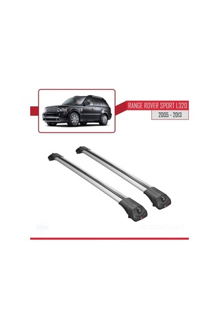 Land Rover Range Rover Sport L320 2005-2013 Arası İle Uyumlu Ace-1 Ara Atkı Tavan Barı Gri