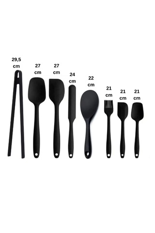 8 Parça Takım Yanmaz Yapışmaz Mutfak Pasta Silikon Yumurta Fır...