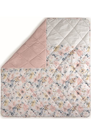 Cotton Box Velvet Çift Kişilik Yorgan Dalya Pudra 195x215 Cm