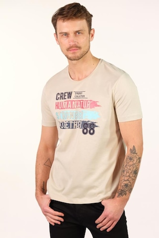 Arma Erkek Büyük Beden Bisiklet Yaka Tişört Y22374868101 Bej