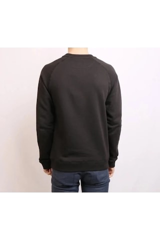 Superfly Erkek Nakışlı O Yaka Sweatshirt 20217 Siyah