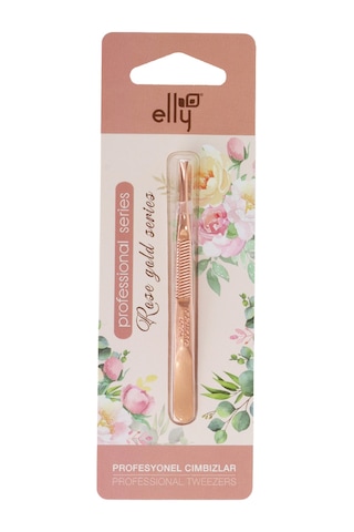 Elly Düz Uçlu Cımbız Rose Gold Serisi Ellycımbız13