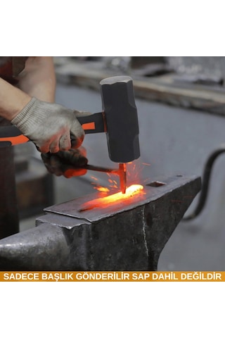 5kg Çelik Uçlu Balyoz Yassı Yassı Profesyonel Balyoz Başlığı