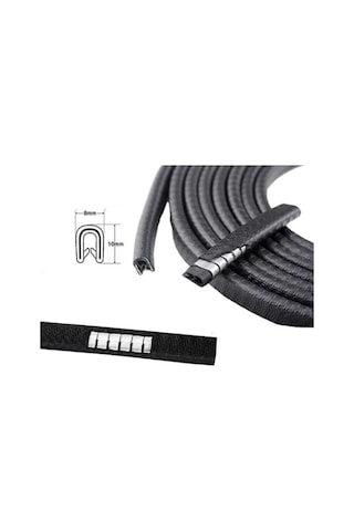 Siyah Renk Araç Kapı Koruma Fitili Kapı Çarpma Çizik Önleyici N11.4172