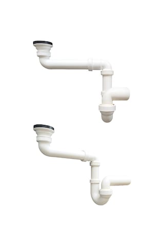 Dallmer Yer Kazandıran Lavabo Sifonu Evye Sifonu Delikli Süzgeçli 50lik Koku Önleyici Gider