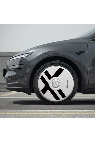 Haloblk Halodısc 2 X-factor -tesla Model Y - 19 İnç Aerodinamik Beyaz Jant Kapağı - 4 Adet