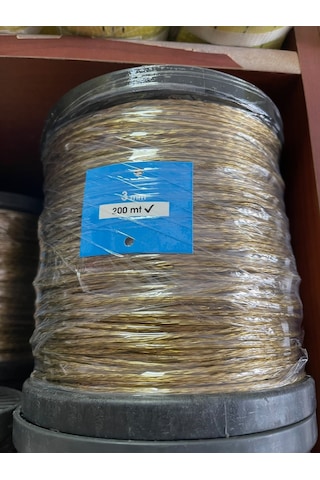 Pvc İzoleli Çelik Tel Halat 3 Mm 200 Metre