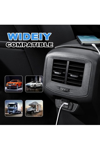 On/off Anahtarlı Usb Şarj Soket Paneli - Karavan Ve Araç İçi 12v / 24v Güç Çıkışı Montaj Vidaları Dahil