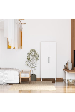 2 Kapaklı Askılı Ve Raflı Gardırop