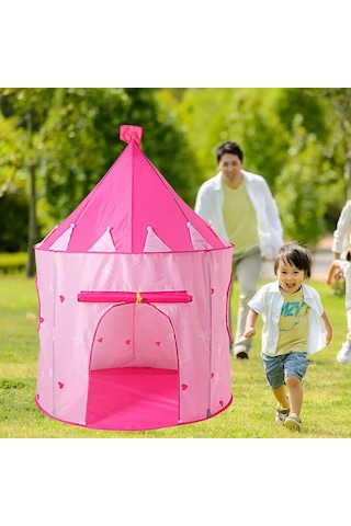 Çocuklar Için Kapalı Çadır Pembe Kumaş Bebek Oyun Evi Kız Çocuk O
