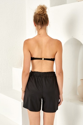 Uv Korumalı Kadın Havuz Deniz Şort Mayo 4409 Siyah03 Siyah