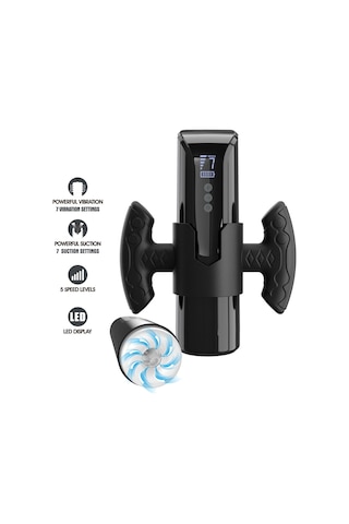 xShopum 7 Emiş + 7 Titreşim Modlu Led Ekranlı Usb Şarjlı Mastürbatör Larissa