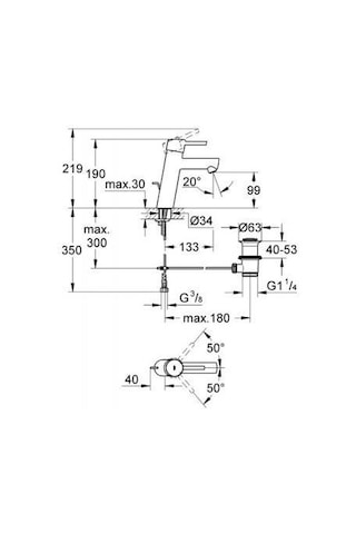 Grohe Concetto Single Tek Kumandalı Lavabo Bataryası 23450001