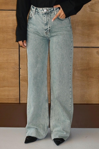 Lacarino 7937 Wıde Leg Kadın Jean Pantolon Lıght Green
