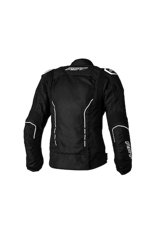 Rst S1 Mesh Kadın Yazlık Motosiklet Ceketi Siyah Beyaz