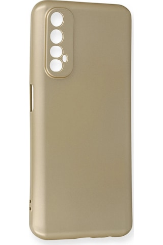 Gld-spt- Newface Realme 7 Kılıf First Silikon - Gold