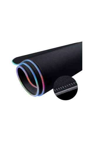 Claw's Raptor 80x30cm Mikrofiber Yüzey/kaydırmaz Kauçuk Zemin 360 Rgb Dikişli Xl Mousepad - Siyah