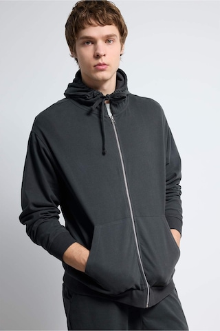 Defacto %100 Pamuk Fermuarlı Sweatshirt F9812ax26spar221 Antrasit-ar221