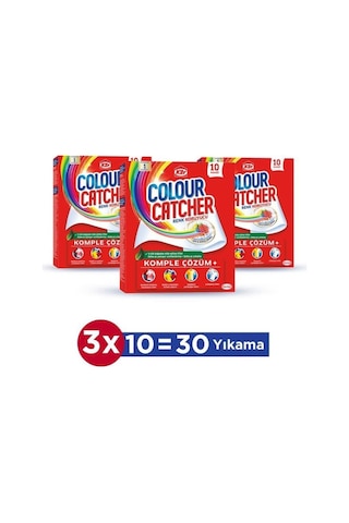 10'lu X 3 Renk Koruyucu Mendil İle Çamaşır Koruma