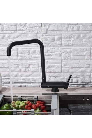 Fause Pencere Önü Katlanır Eviye Bataryası Siyah Kpn101-B