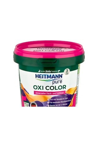 Heitmann Pure Oxi Güçlü Renkli Çamaşırlar İçin Leke Çıkarıcı Toz Deterjan 500 G Heitmann Pure Oxi Güçlü Renkli Çamaşırlar İçin Leke Çıkarıcı Toz Deterjan 500 G