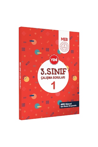 MEB İlkokul 3.Sınıf Çalışma Soruları 1 Tüm Dersler Kazanım Pekiştirme Kitabı BASKI ÜCRETİ