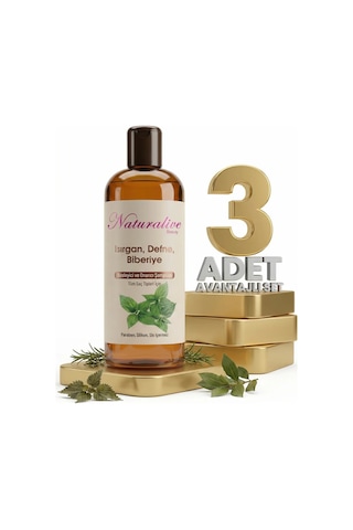 Naturalive Tüm Saçlar İçin Şampuanı 3x500 Ml