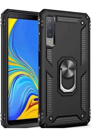 Samsung Uyumlu Galaxy A7 2018 Kılıf Zore Vega Kapak Siyah