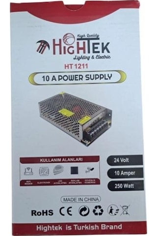24v 10a Kalın Kasa Ayarlı Trafo 240w Ht-1211 Hıghtek