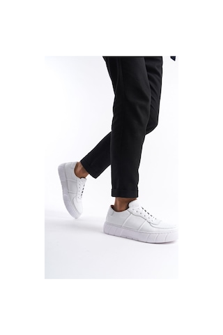 Mubiano Hakiki Deri Erkek Spor Ayakkabı & Sneaker Beyaz -mbkry650-b Beyaz