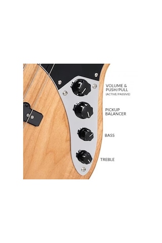 Cort Gb64jjnat Bas Gitar, 4 Telli, Naturel