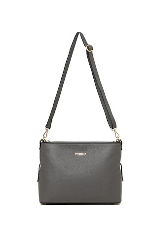 D27 Dark Grey Omuz Çantası Kadın Grazıa Piumelli Milano Bag Gri