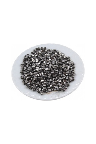 5x4 Mm Metalik Gri Plastik Boncuk 30 Gr 640 Adet