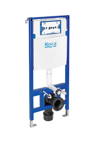 Roca A890070020 Alçıpan Tipi Gömme Rezervuar Ve Parlak Panel Seti Mavi - Beyaz