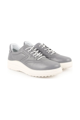 Libero Lz4506 Dikiş Detaylı Antik Görünümlü Kalın Hafif Eva Taban Kadın Sneaker Gri