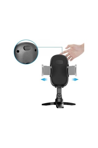 Petinka Telefon Standı Masaüstü 360 Derece Dönebilen Başlıklı Ayaklı Telefon Tripodu Siyah